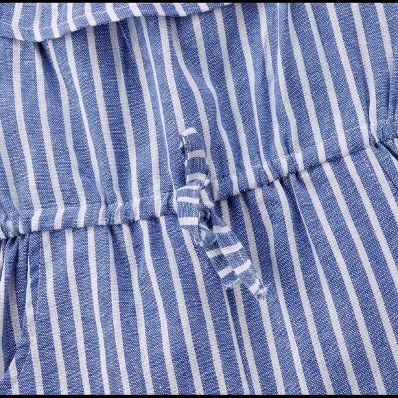 Kids Baby Girl Off The Shoulder Jumpsuit Romper - Picture 3 of 6